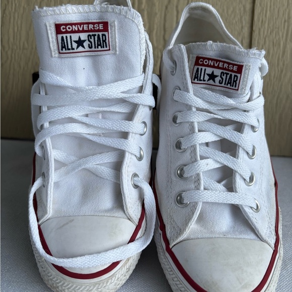 Converse White Sneakers Classic Canvas Design unisex Men’s 8/Women 10 M7652 - Picture 4 of 9